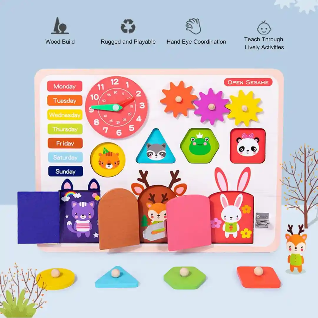 Open Sesame Busy Lock Board Toy